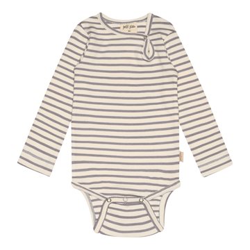 Petit Piao - Body LS Modal - Dusty Lavender/Offwhite